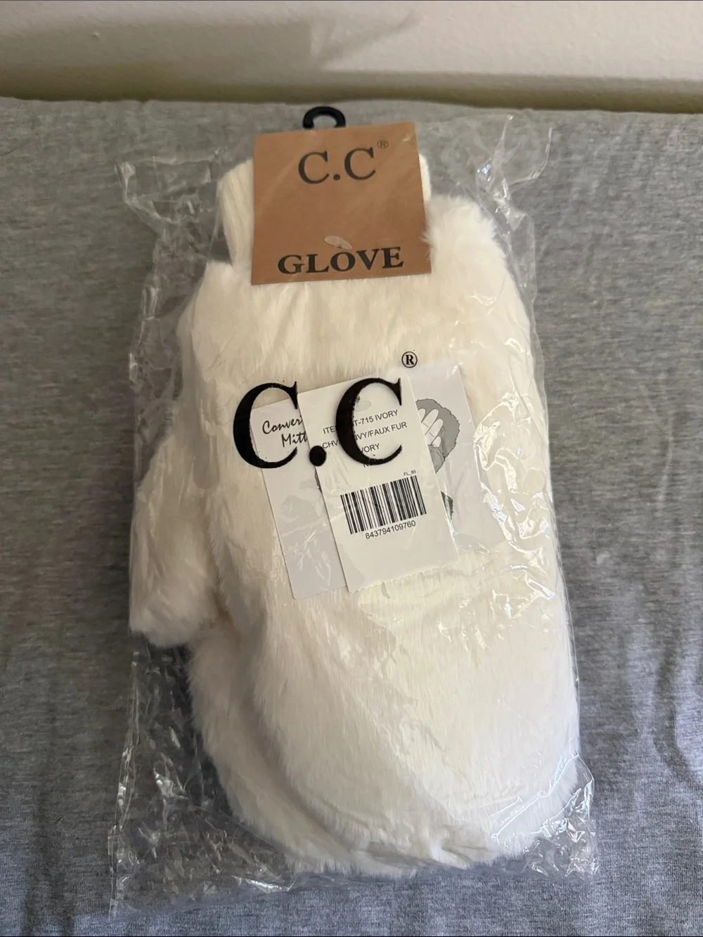 Authentic C.C Sherpa Polar Fleece Mittens with Plush Lining